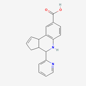 4-(Pyridin-2-yl)-3a,4,5,9b-tetrahydro-3H-cyclopenta[c]quinoline-8-carboxylic acid - 1212166-37-4