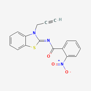 (Z)-2-nitro-N-(3-(prop-2-yn-1-yl)benzo[d]thiazol-2(3H)-ylidene)benzamide - 865181-09-5