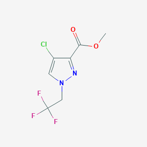 methyl 4-chloro-1-(2,2,2-trifluoroethyl)-1H-pyrazole-3-carboxylate - 1855937-74-4
