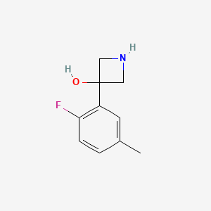3-(2-Fluoro-5-methylphenyl)azetidin-3-ol - 1388028-53-2