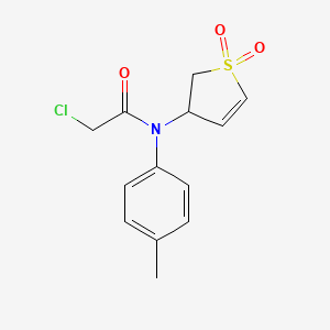 2-chloro-N-(1,1-dioxo-2,3-dihydro-1lambda6-thiophen-3-yl)-N-(4-methylphenyl)acetamide - 928001-91-6
