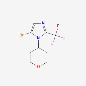 5-Bromo-1-(oxan-4-yl)-2-(trifluoromethyl)imidazole - 2253631-13-7