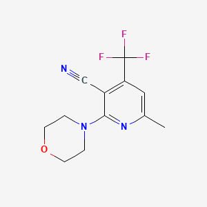 6-Methyl-2-morpholino-4-(trifluoromethyl)nicotinonitrile - 478049-80-8
