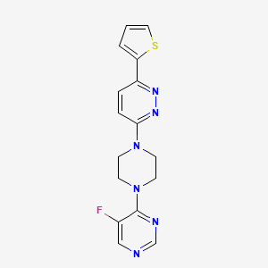3-[4-(5-fluoropyrimidin-4-yl)piperazin-1-yl]-6-(thiophen-2-yl)pyridazine - 2380181-56-4
