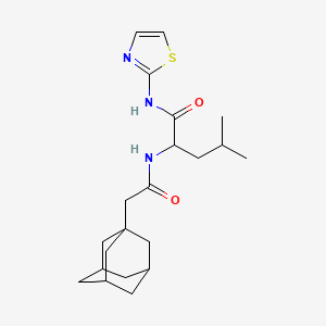 2-(2-adamantanylacetylamino)-4-methyl-N-(1,3-thiazol-2-yl)pentanamide - 1008976-71-3