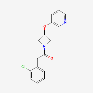 2-(2-Chlorophenyl)-1-(3-(pyridin-3-yloxy)azetidin-1-yl)ethanone - 1904172-79-7