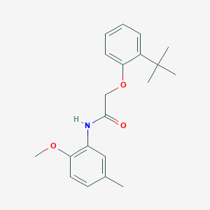 2-(2-tert-butylphenoxy)-N-(2-methoxy-5-methylphenyl)acetamide - 449155-48-0