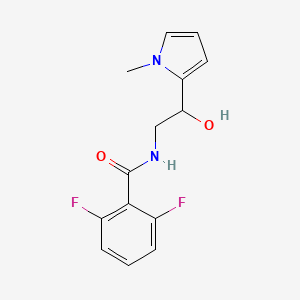 2,6-difluoro-N-[2-hydroxy-2-(1-methyl-1H-pyrrol-2-yl)ethyl]benzamide - 1421489-37-3