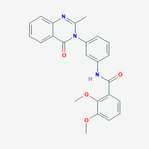 2,3-dimethoxy-N-[3-(2-methyl-4-oxoquinazolin-3-yl)phenyl]benzamide - 898428-43-8