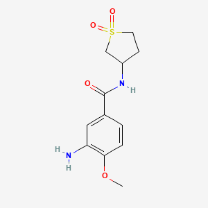 3-Amino-N-(1,1-dioxo-1lambda6-thiolan-3-yl)-4-methoxybenzamide - 1016741-18-6