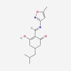 2-(((5-Methylisoxazol-3-YL)amino)methylene)-5-(2-methylpropyl)cyclohexane-1,3-dione - 1024131-02-9