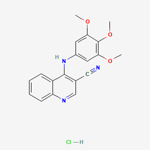4-((3,4,5-Trimethoxyphenyl)amino)quinoline-3-carbonitrile hydrochloride - 1323538-06-2