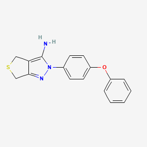 2-(4-phenoxyphenyl)-4,6-dihydro-2H-thieno[3,4-c]pyrazol-3-amine - 1105192-35-5