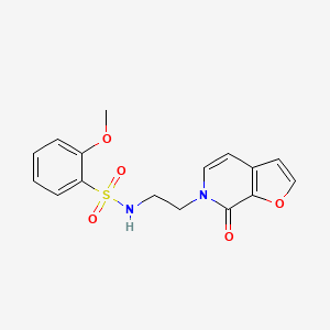 2-methoxy-N-(2-(7-oxofuro[2,3-c]pyridin-6(7H)-yl)ethyl)benzenesulfonamide - 2034324-37-1