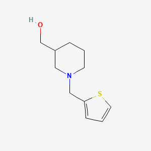 (1-(thiophen-2-ylmethyl)piperidin-3-yl)methanol - 170749-88-9