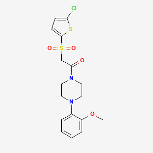 1-{[(5-Chloro-2-thienyl)sulfonyl]acetyl}-4-(2-methoxyphenyl)piperazine - 1021020-95-0