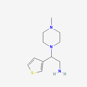 [2-(4-Methylpiperazin-1-yl)-2-(3-thienyl)ethyl]amine - 953722-65-1
