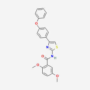 2,5-dimethoxy-N-[4-(4-phenoxyphenyl)-1,3-thiazol-2-yl]benzamide - 955811-56-0