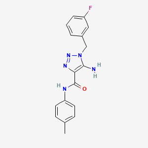5-amino-1-(3-fluorobenzyl)-N-(4-methylphenyl)-1H-1,2,3-triazole-4-carboxamide - 899737-42-9