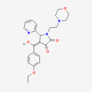 4-(4-ethoxybenzoyl)-3-hydroxy-1-(2-morpholinoethyl)-5-(pyridin-2-yl)-1H-pyrrol-2(5H)-one - 618877-67-1