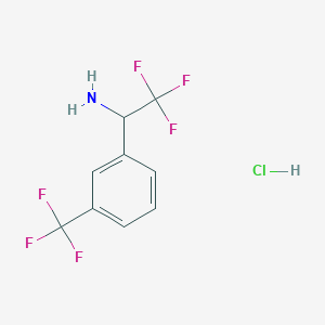2,2,2-Trifluoro-1-[3-(trifluoromethyl)phenyl]ethan-1-amine hydrochloride - 1228879-03-5