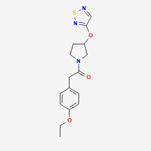 2-(4-Ethoxyphenyl)-1-[3-(1,2,5-thiadiazol-3-yloxy)pyrrolidin-1-yl]ethan-1-one - 2097858-85-8