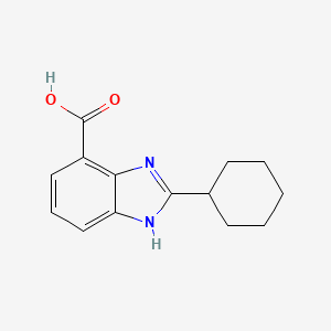 2-Cyclohexyl-1H-1,3-benzodiazole-4-carboxylic acid - 1021268-21-2