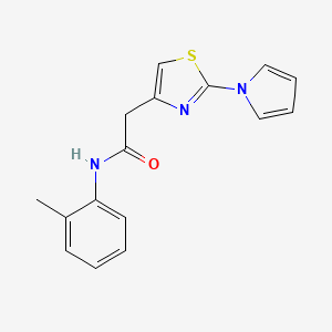 2-(2-(1H-pyrrol-1-yl)thiazol-4-yl)-N-(o-tolyl)acetamide - 1172411-61-8