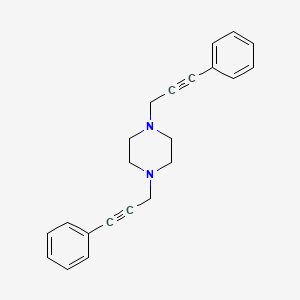 1,4-Bis(3-phenylprop-2-yn-1-yl)piperazine - 47377-38-8