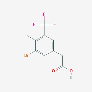 3-Bromo-4-methyl-5-(trifluoromethyl)phenylacetic acid - 2387022-29-7