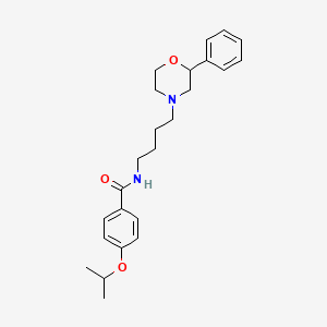4-isopropoxy-N-(4-(2-phenylmorpholino)butyl)benzamide - 954047-35-9
