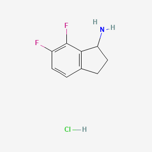 6,7-difluoro-2,3-dihydro-1H-inden-1-amine hydrochloride - 1909328-05-7