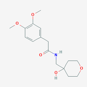 2-(3,4-dimethoxyphenyl)-N-[(4-hydroxyoxan-4-yl)methyl]acetamide - 1351657-85-6