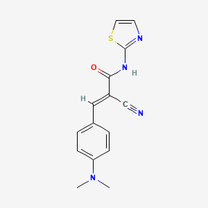(E)-2-cyano-3-[4-(dimethylamino)phenyl]-N-(1,3-thiazol-2-yl)prop-2-enamide - 891078-71-0