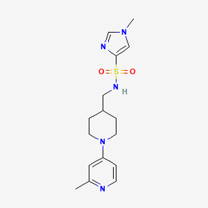 1-methyl-N-((1-(2-methylpyridin-4-yl)piperidin-4-yl)methyl)-1H-imidazole-4-sulfonamide - 2034530-25-9