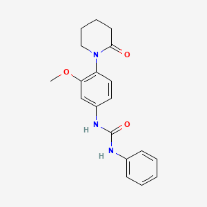 1-(3-Methoxy-4-(2-oxopiperidin-1-yl)phenyl)-3-phenylurea - 923082-67-1