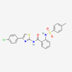 N-[4-(4-CHLOROPHENYL)-1,3-THIAZOL-2-YL]-2-(4-METHYLBENZENESULFONAMIDO)BENZAMIDE - 313395-55-0