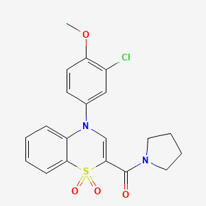 5-Bromo-1-(cyclopropylcarbonyl)-6-{[4-(4-fluorophenyl)piperazin-1-yl]sulfonyl}indoline - 1251548-73-8