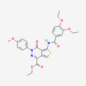 ethyl 5-(3,4-diethoxybenzamido)-3-(4-methoxyphenyl)-4-oxo-3H,4H-thieno[3,4-d]pyridazine-1-carboxylate - 851951-90-1