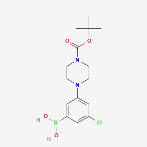 3-(4-BOC-Piperazino)-5-chlorophenylboronic acid - 2377609-41-9