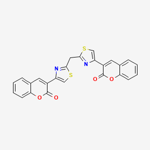 3-(2-{[4-(2-oxo-2H-chromen-3-yl)-1,3-thiazol-2-yl]methyl}-1,3-thiazol-4-yl)-2H-chromen-2-one - 319491-51-5