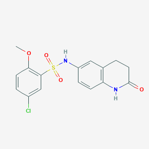 5-chloro-2-methoxy-N-(2-oxo-1,2,3,4-tetrahydroquinolin-6-yl)benzene-1-sulfonamide - 921916-67-8