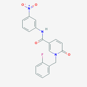 1-[(2-fluorophenyl)methyl]-N-(3-nitrophenyl)-6-oxo-1,6-dihydropyridine-3-carboxamide - 941973-55-3
