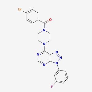 (4-bromophenyl)(4-(3-(3-fluorophenyl)-3H-[1,2,3]triazolo[4,5-d]pyrimidin-7-yl)piperazin-1-yl)methanone - 923513-78-4