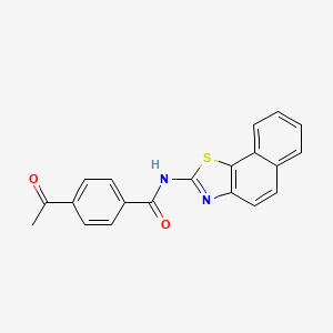 4-acetyl-N-(naphtho[2,1-d]thiazol-2-yl)benzamide - 313403-89-3