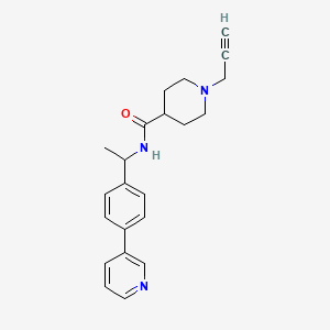1-Prop-2-ynyl-N-[1-(4-pyridin-3-ylphenyl)ethyl]piperidine-4-carboxamide - 1436109-61-3