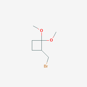 2-(Bromomethyl)-1,1-dimethoxycyclobutane - 2580189-38-2