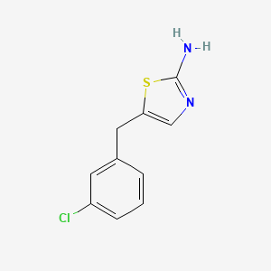 5-[(3-Chlorophenyl)methyl]-1,3-thiazol-2-amine - 313960-06-4