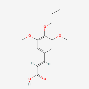 3-(3,5-Dimethoxy-4-propoxyphenyl)prop-2-enoic acid - 1158111-59-1