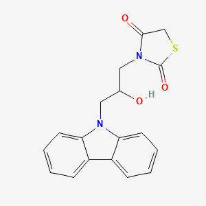 3-(3-(9H-carbazol-9-yl)-2-hydroxypropyl)thiazolidine-2,4-dione - 327026-15-3